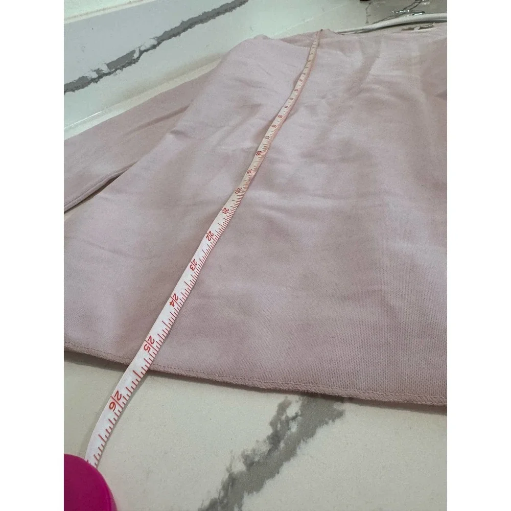 Intimately‎ Free People Velvet Mesh Long Sleeve Shirt Size XL Light Pink